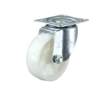 125mm Swivel Top Plate Black Nylon Castor Wheel with 100kg Load Capacity