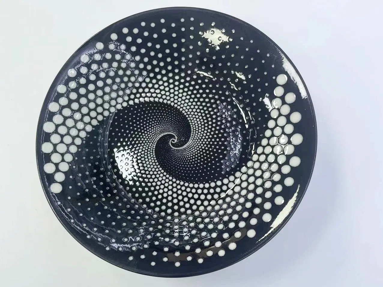 Eco-Friendly Healthy Pad Printing 3 Soup Plate 8" Porcelain Ceramic Tableware