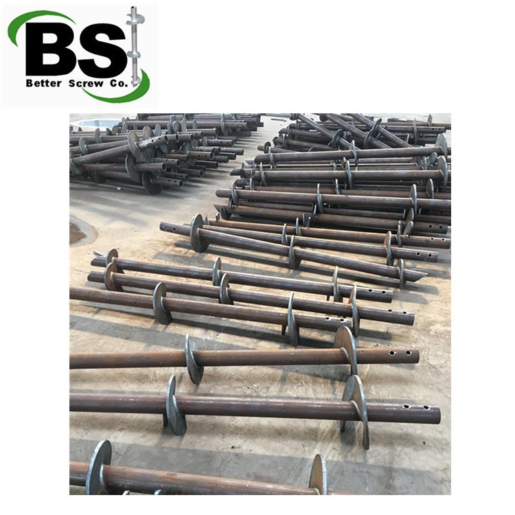 Superior Corrosion Resistant Screw Piers Reliable Helical Screw Pile Producer Galvanized Helical Piles for Foundation System