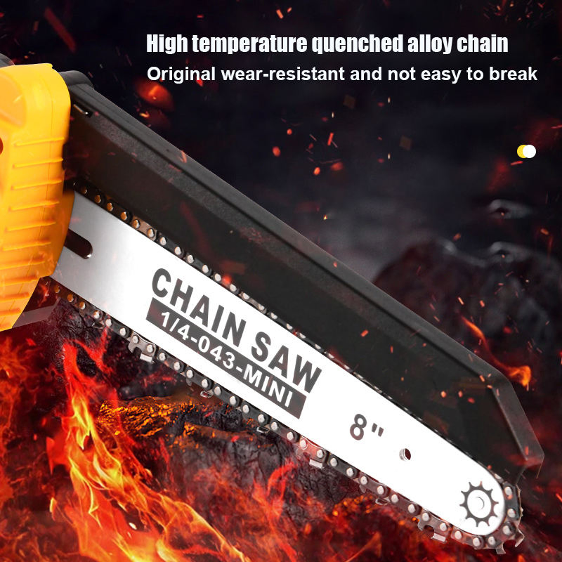 18V Portable Professional Chain Saw Mini 6inch Electric Chainsaw Lithium Electric Chain Saw