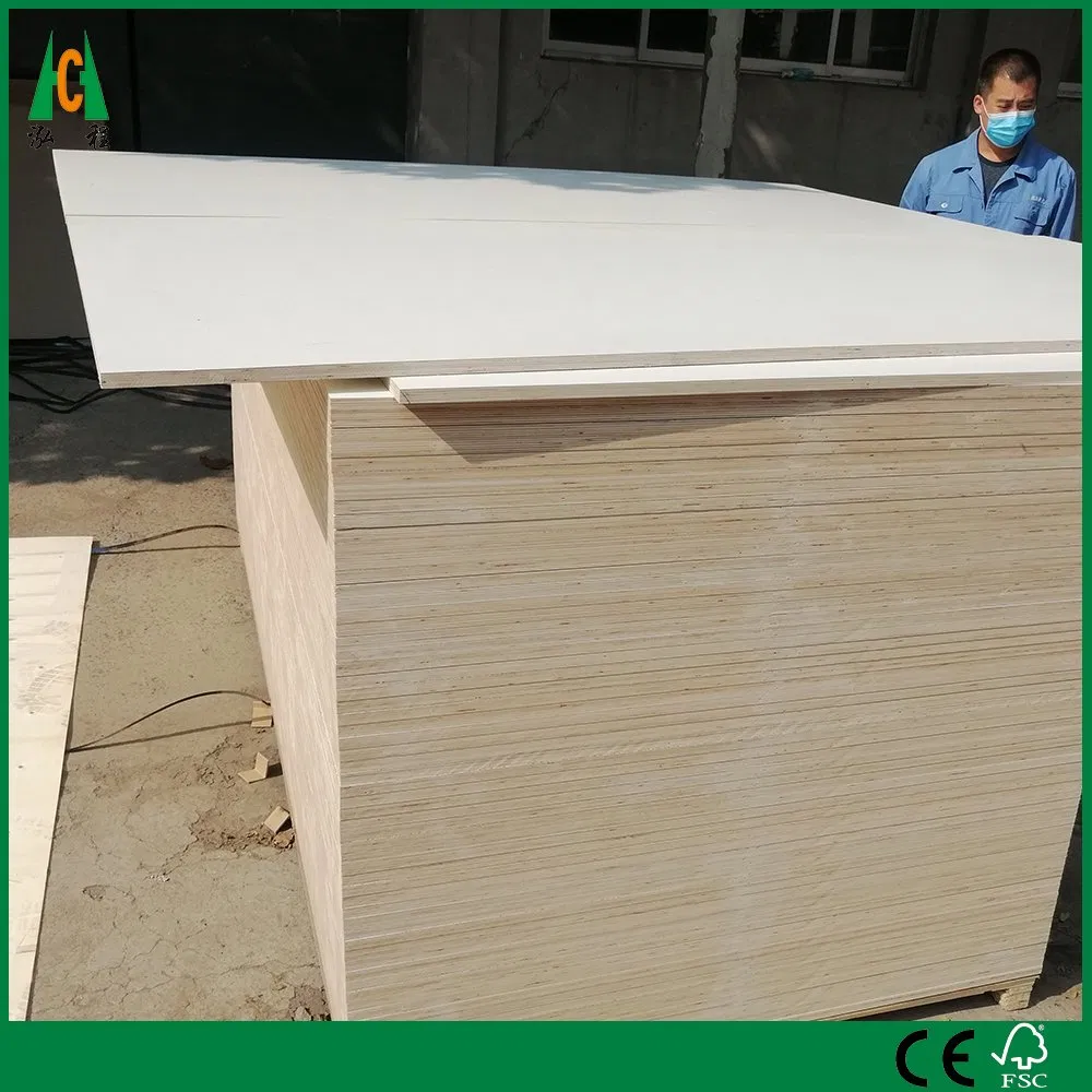 Furniture Grade Melamine Plywood Warm White Color
