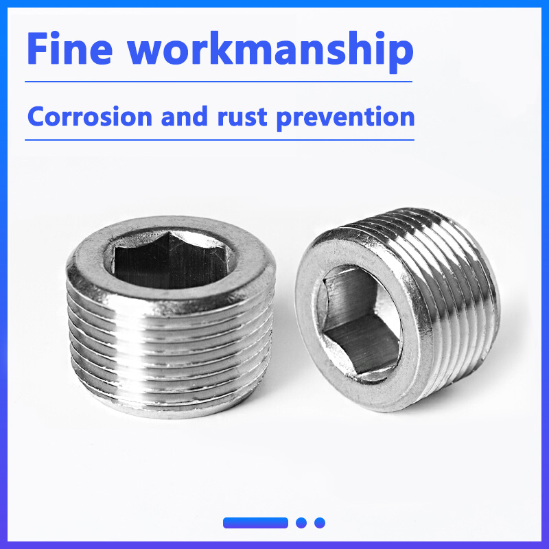 Customizable Production Stainless Steel Thread Hexagonal Plug