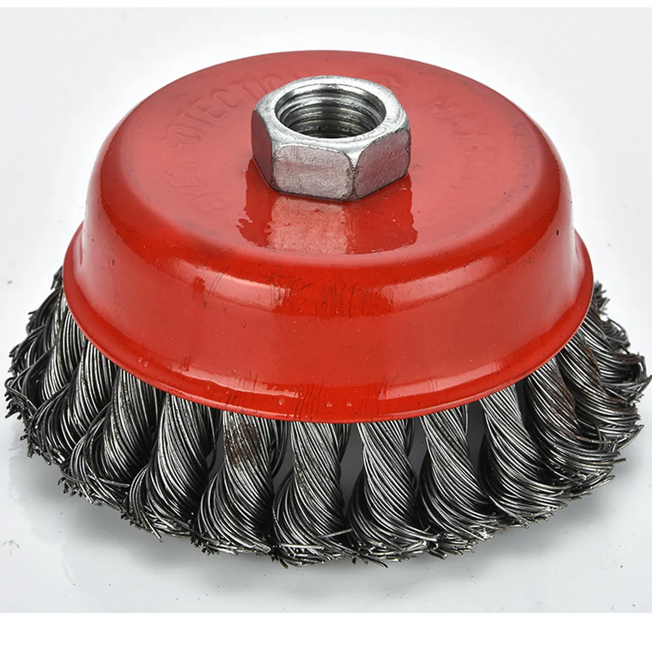 Чашечная щетка из витой проволоки 75-100 мм