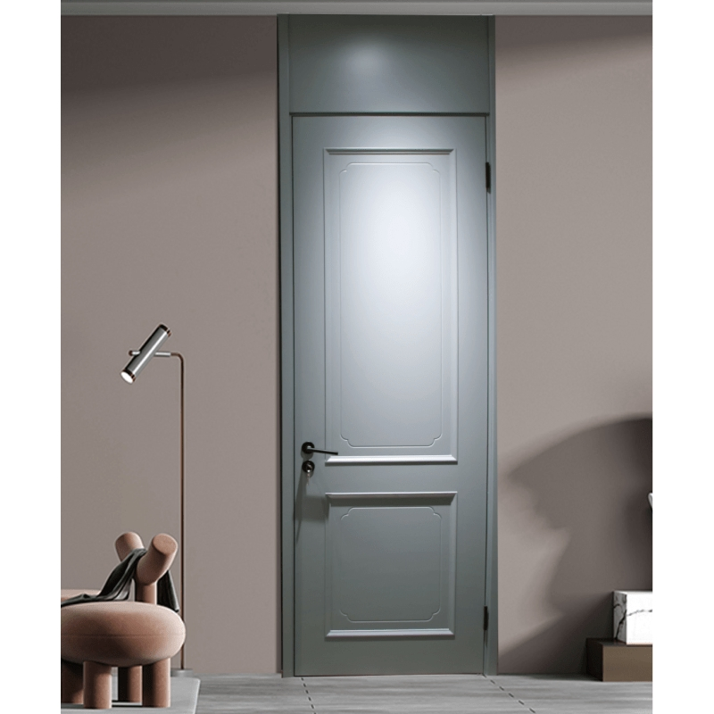 Finished Wood Plastic Composite Majoys Customized Insectproof WPC/PVC Door with Door Lintel