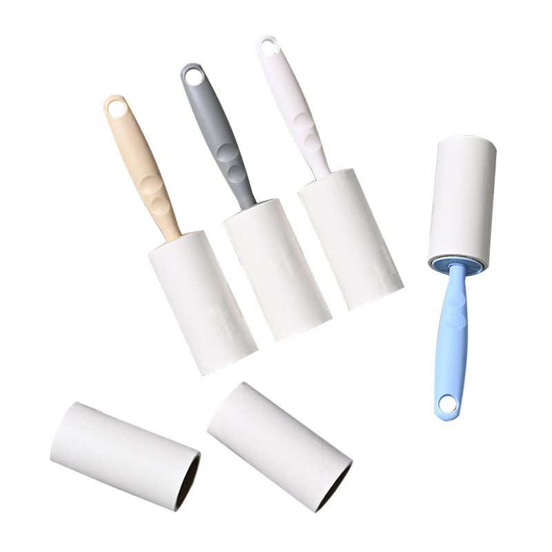 Household Manual Wide 4 Inches 30 60 90 Sheets Adhesive Tear Paper Sticky Pet Cat Dog Hair Remover Clothes Cleaning Lint Roller