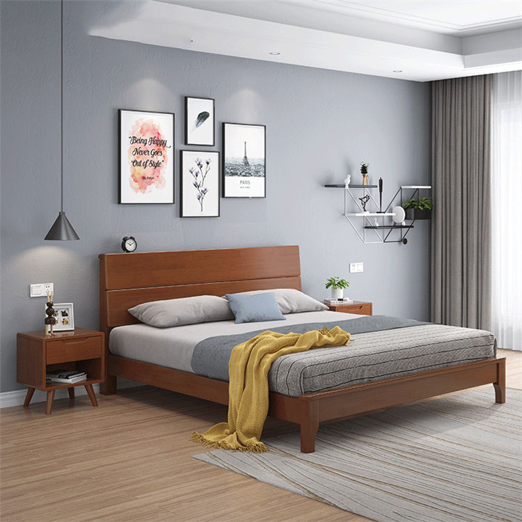 Bedroom Sets Solid Wood with Drawer Storage Box Home Furniture Bed