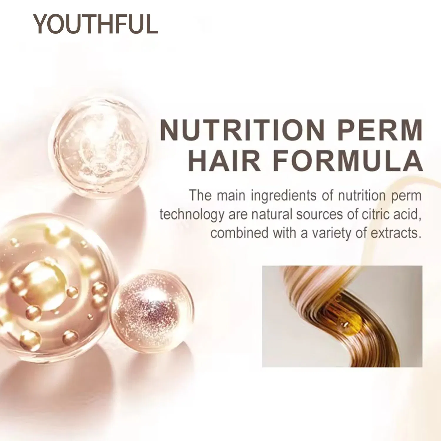 Professional Organic Cold Wave Hair Perm Straightening Cream