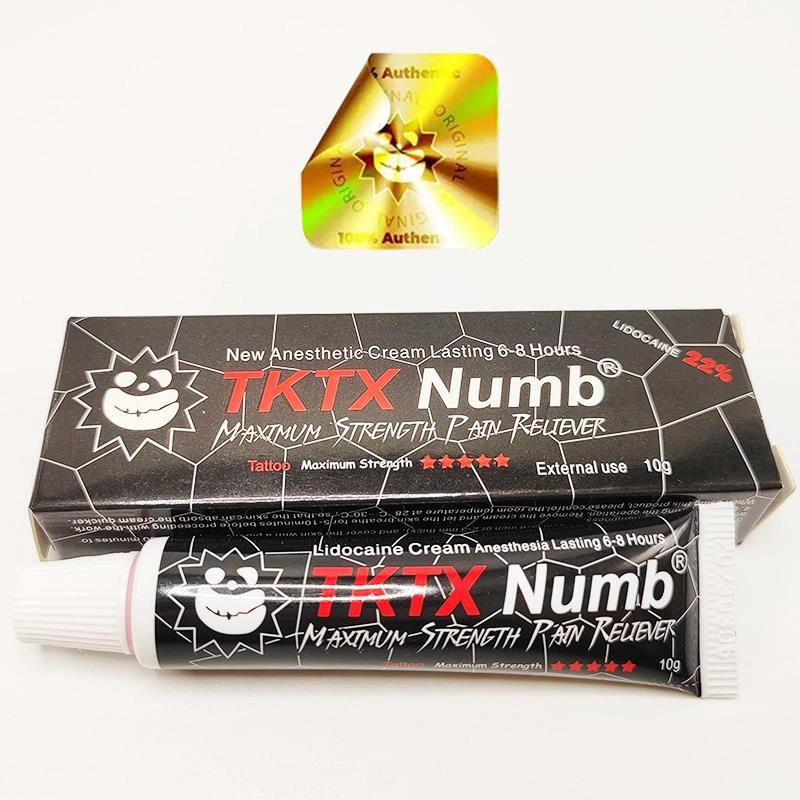 Wholesale New Version Plastic Tubes Tktx Numbing Anesthetic Cream Ointment Black Yellow Green Blue Gold Lidocaine 16% 18% 20% 22% 23% New Tktx Numb Cream