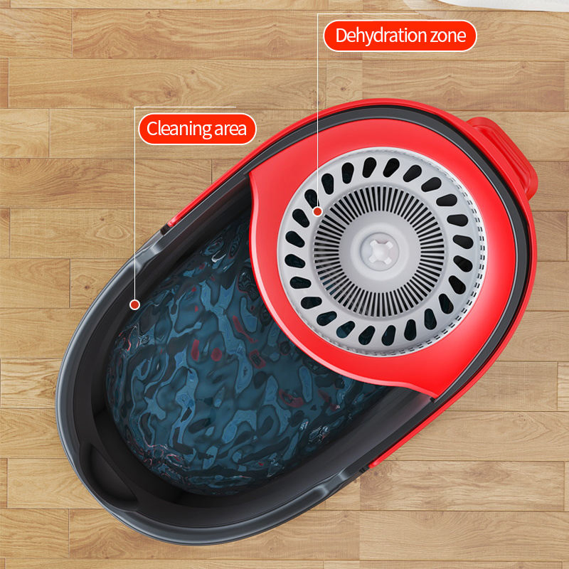 Factory Sale 360 Rotating Pedal Mop Bucket Set Hands-Free Home Kitchen Floor Cleaning