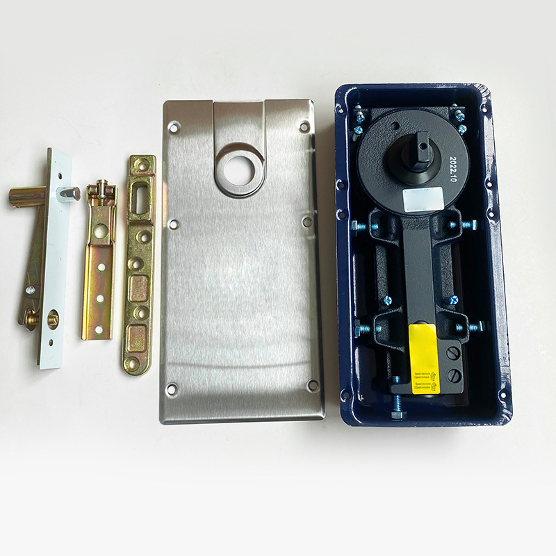 Steel Material Concealed Hidden Frameless Glass Door Floor Spring Patch Fitting Manufacturer in China