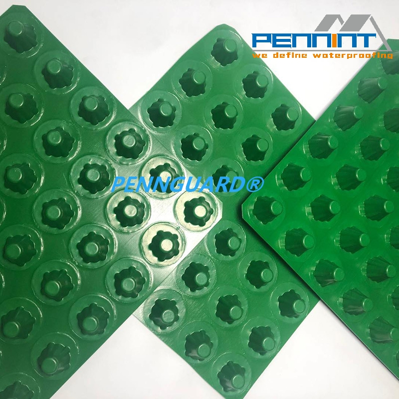 White Black Green Waterproof Dimpled Drainage Sheet HDPE Plastic Drainage Board