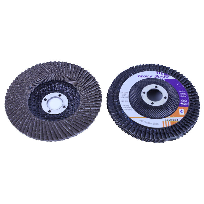 100/115/125/150/180 Size Zirconia Fiberglass Backing Flap Discs Stainless Steel High Density Metal