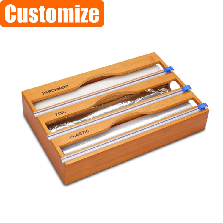 Customized Wooden Fabric Organizers Bamboo Storage Bag Organizer Ziplock Organizer