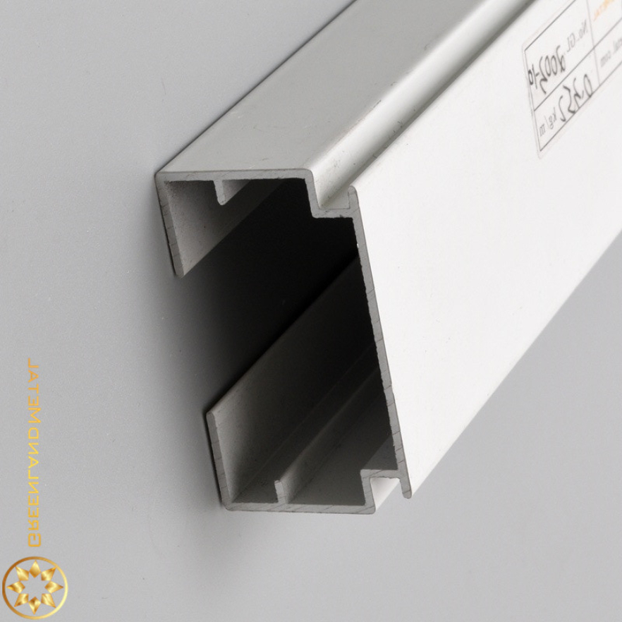 Aluminium Head Track for Vertical Blind with Powder Coating White to Africa