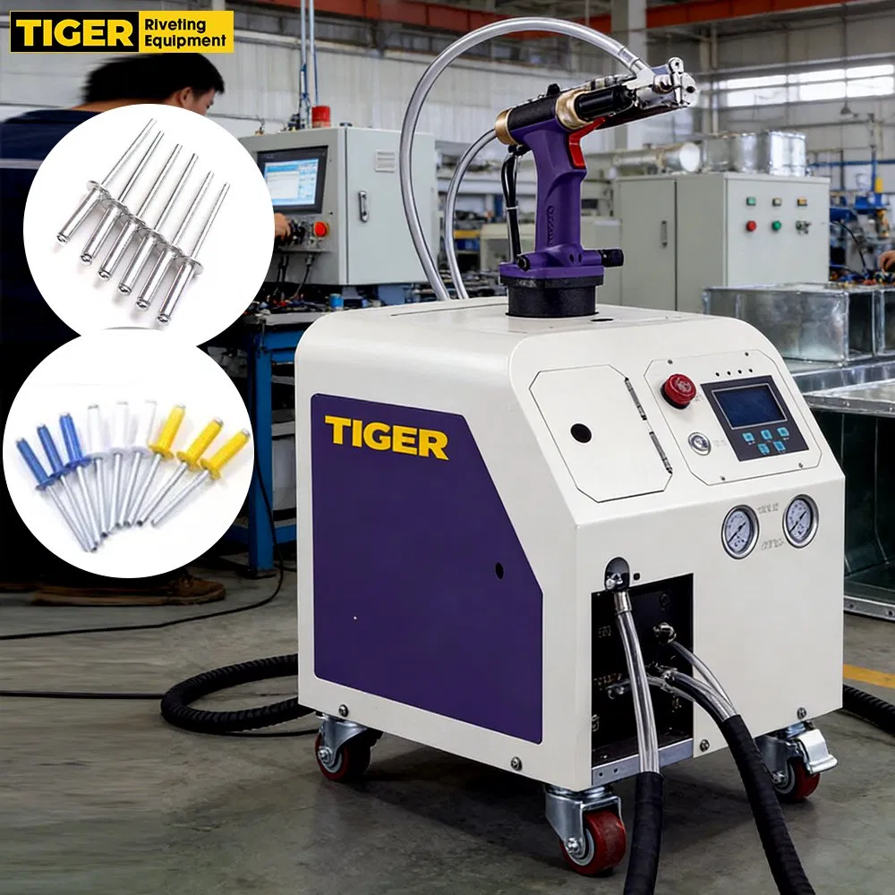 Tiger Dual Gun Automatic Feeding Blind Rivet Tool Auto Feed Riveter Gun