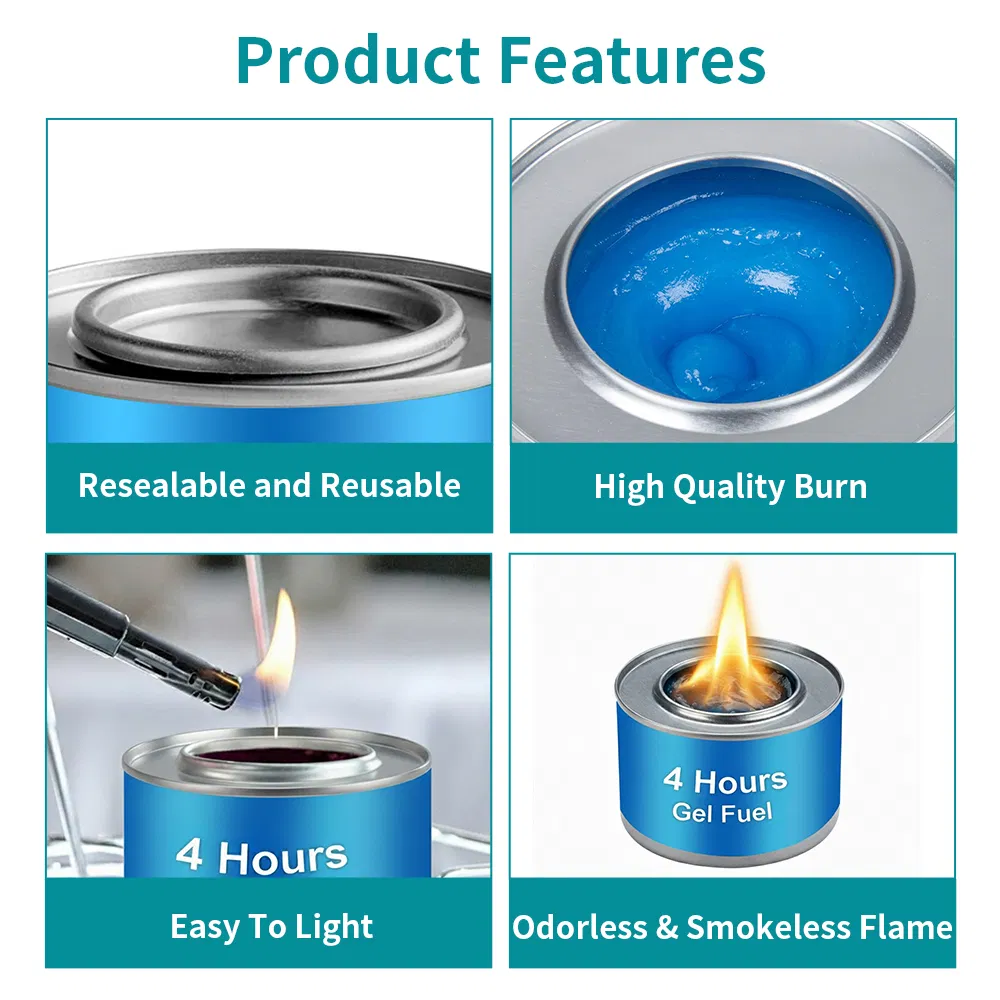 Cooking Food Warmer Bio Ethanol Chafing Dishes Gel Fuel Can