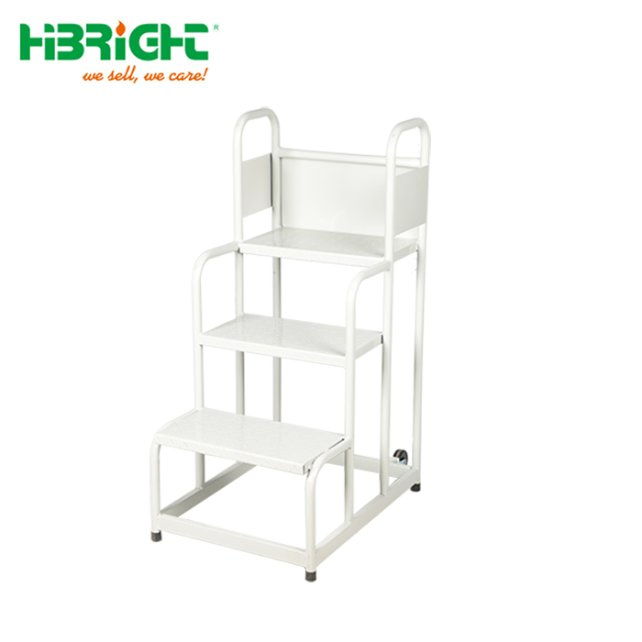 3 Steps Warehouse Used Metal Steel Ladder Truck