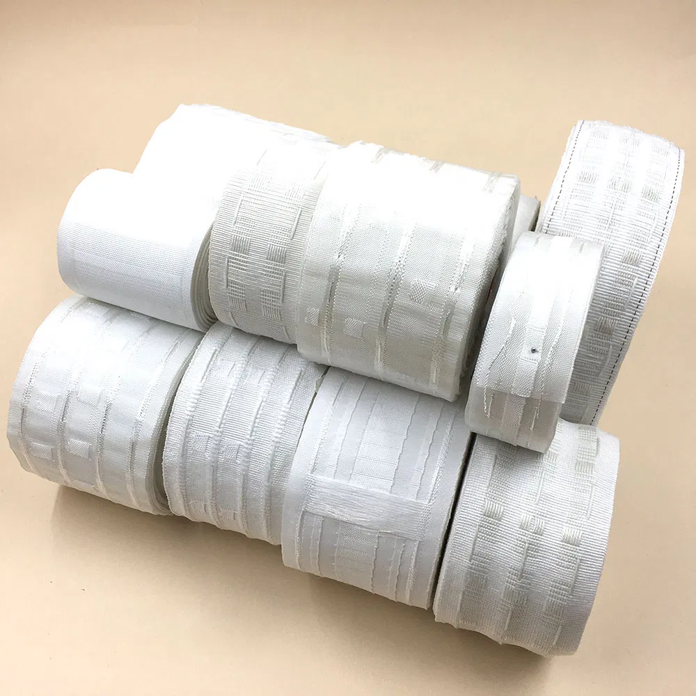 100% Polyester Wave Tape Curtains White Draprery Curtain Tape of Curtain