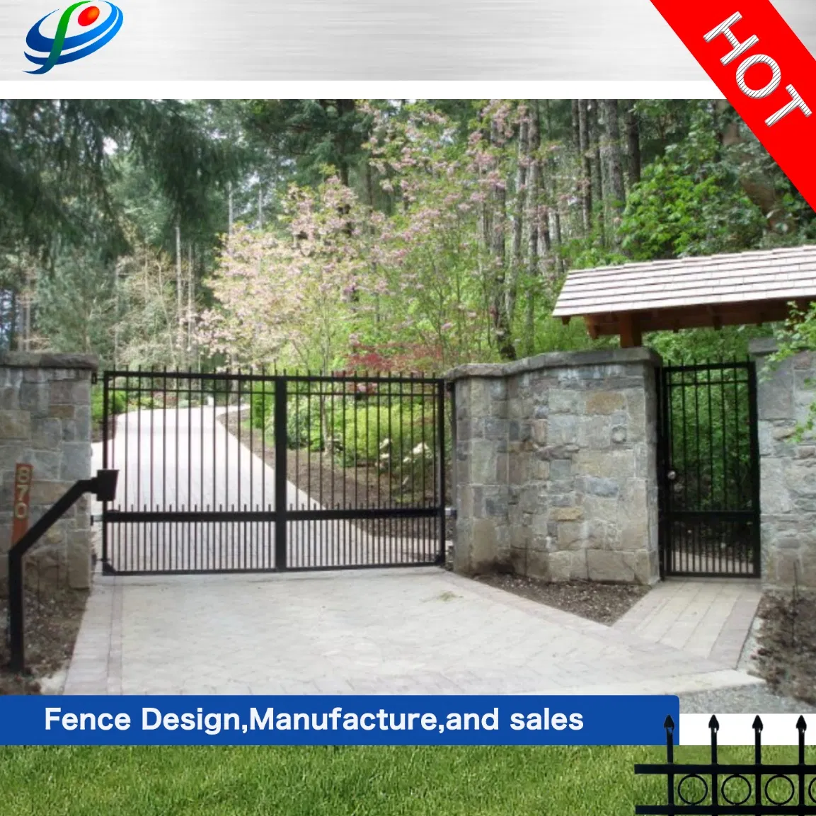 Flat Top Stair /Staircase Aluminum Swimming Pool/Balcony Fence/Fencing FRP Handrail for Home/ Garden/School/Villa