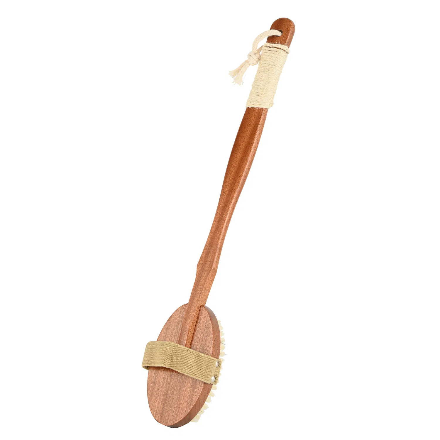 Wooden Bath Brush, Bamboo Long Handle Back Scrubber Brush, Dry Body Brush, Eco Friendly Bath Brush, Body Washing Brush, Natural Body Brush