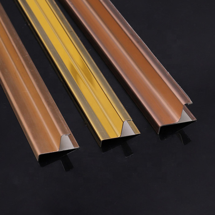 201 304 Black Hairline Metal Stainless Steel U/T Channel Profile for Decoration