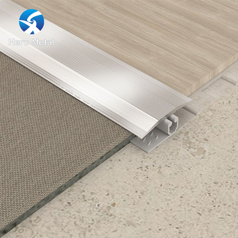 Transition Strip Between Carpet and Tile Painting Aluminums Trim Profile with Single Boat Carpet Edge Border