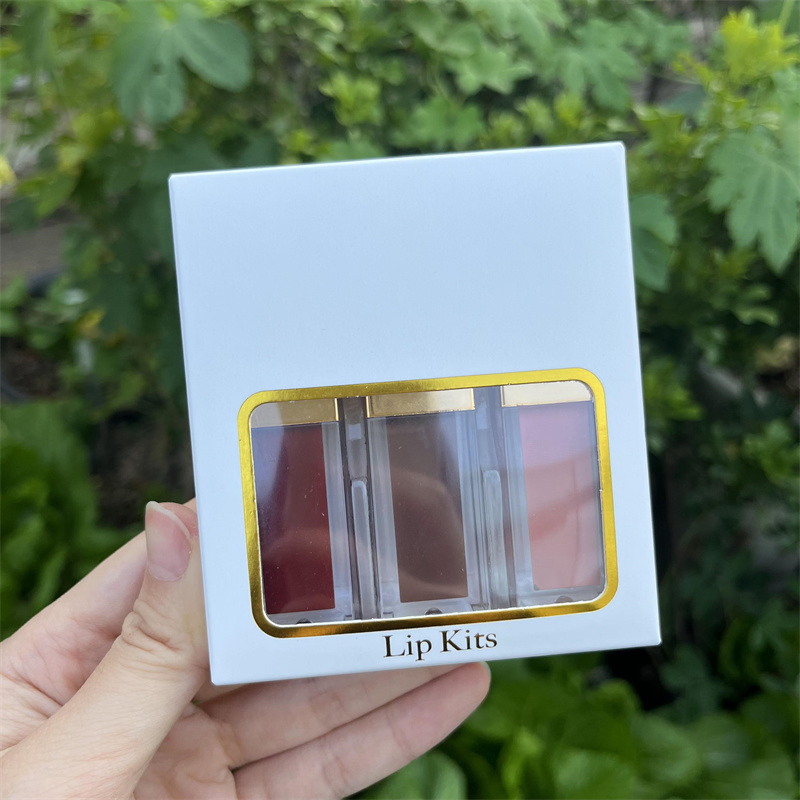 Private Label 3PCS a Set Lipstick Vegan and Cruelty-Free Wholesale Lip Makeup Waterproof Matte Gift Lipstick