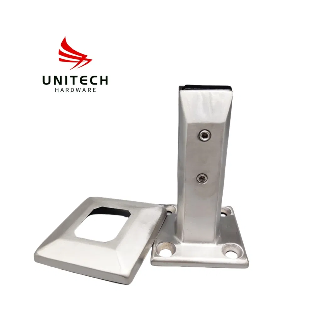 160mm Stainless Steel 304/316 Glass Spigot Glass Railing Wall Clamp Fitting
