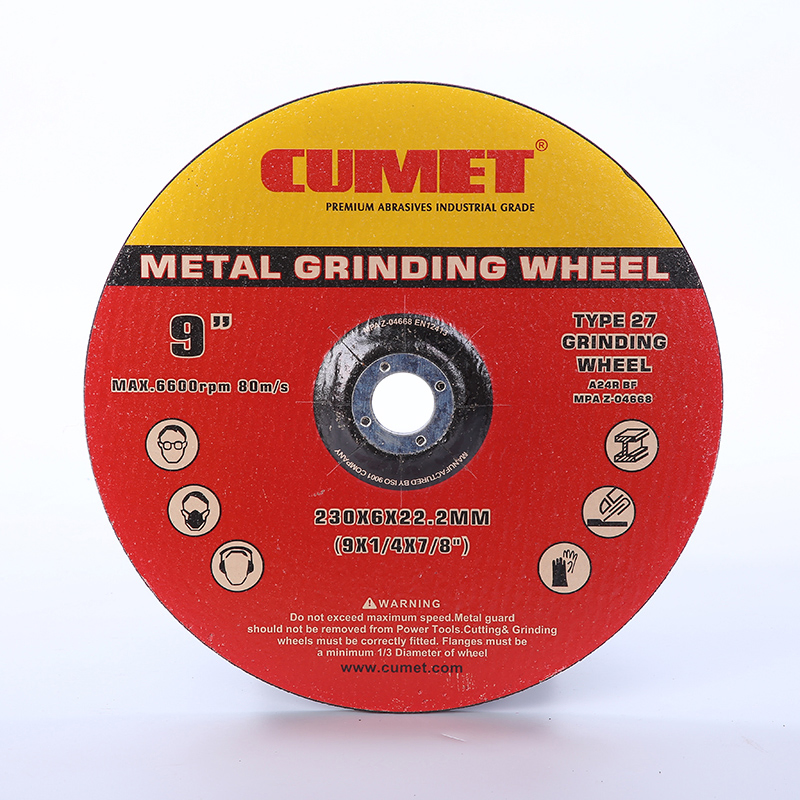 Cumet 7" Grinding Wheel for Metal Inox Abrasive with MPa Factory Price