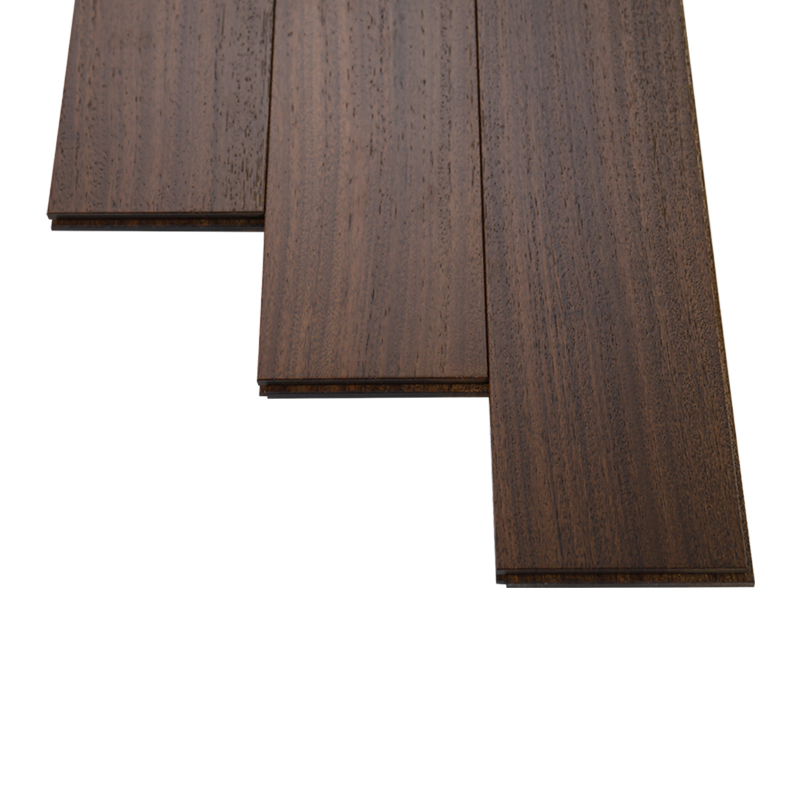 Modern Dark Hardwood Flooring with Click Lock Installation