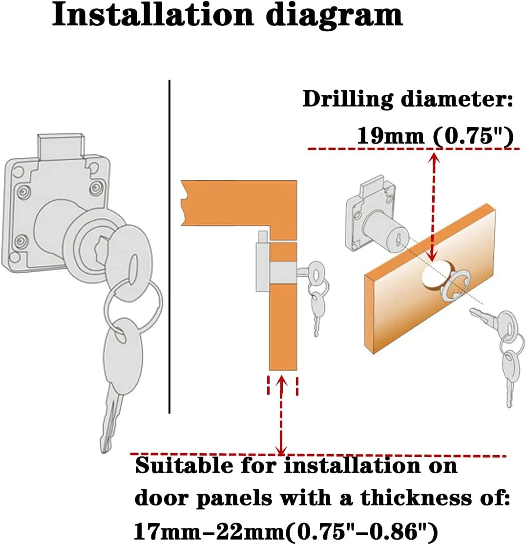 Cabinet Drawer Lock/Email Lock/Alloy Wardrobe Furniture Cabinet Lock