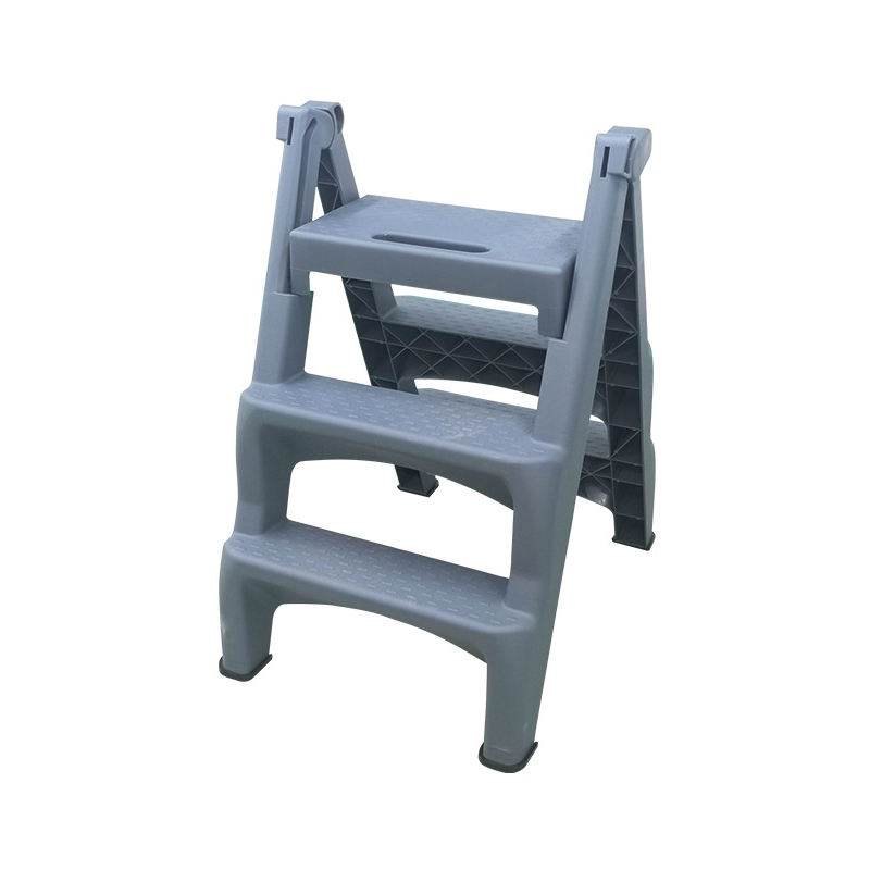 Three-Step Household Folding Double-Sided Stairs Climbing Heiqht Multifunctional a- Shape Ladder Lightweight Insulated Small Step