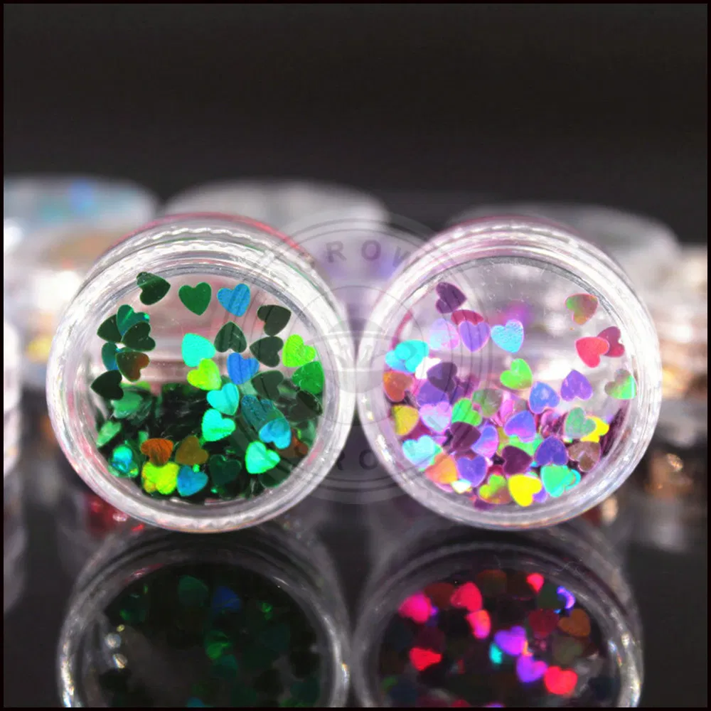 Ultrathin Sequins Colorful Round 3D Nail Art Mixed Size Glitter Pigment