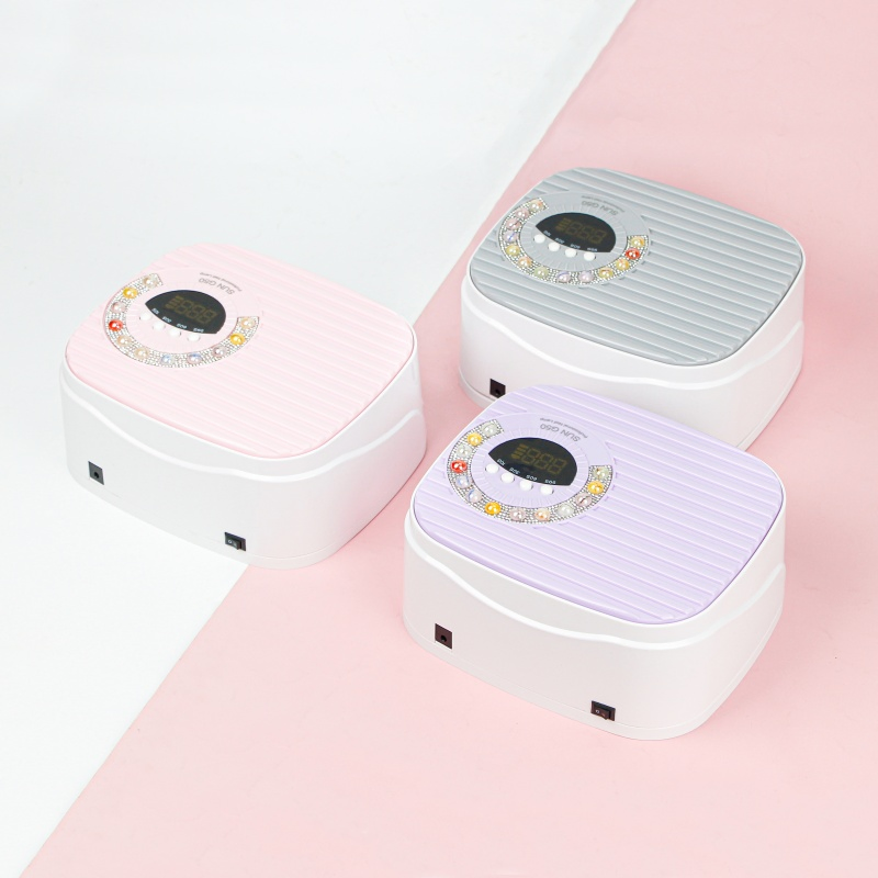 2025 New Design Big Diamond-Encrusted UV Nail Lamp for Gel Manicure