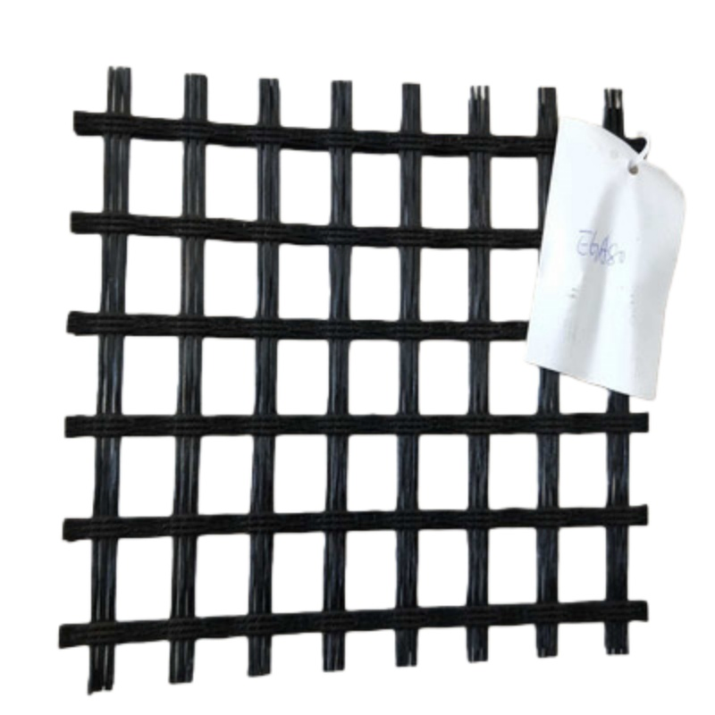 High-Strength 100kN Biaxial Asphalt Geogrid Asphalt Road Fiberglass Geogrid