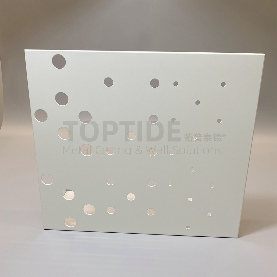 Exterior Aluminum / Aluminium Wall Cladding Panel with Custom Perforation Pattern