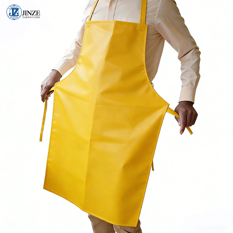 Blue and Yellow PVC Apron Blue Double-Side PVC Apron Blue Tarpaulin PVC Apron