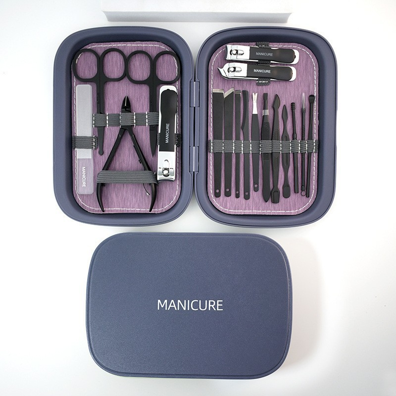Nail Kit, Manicure Kit, Nail Care Kit, Manicure Pedicure Set, Nail Clippers Toenail Clippers Kit, Professional Manicure Kit Pedicure Kit, Green Travel