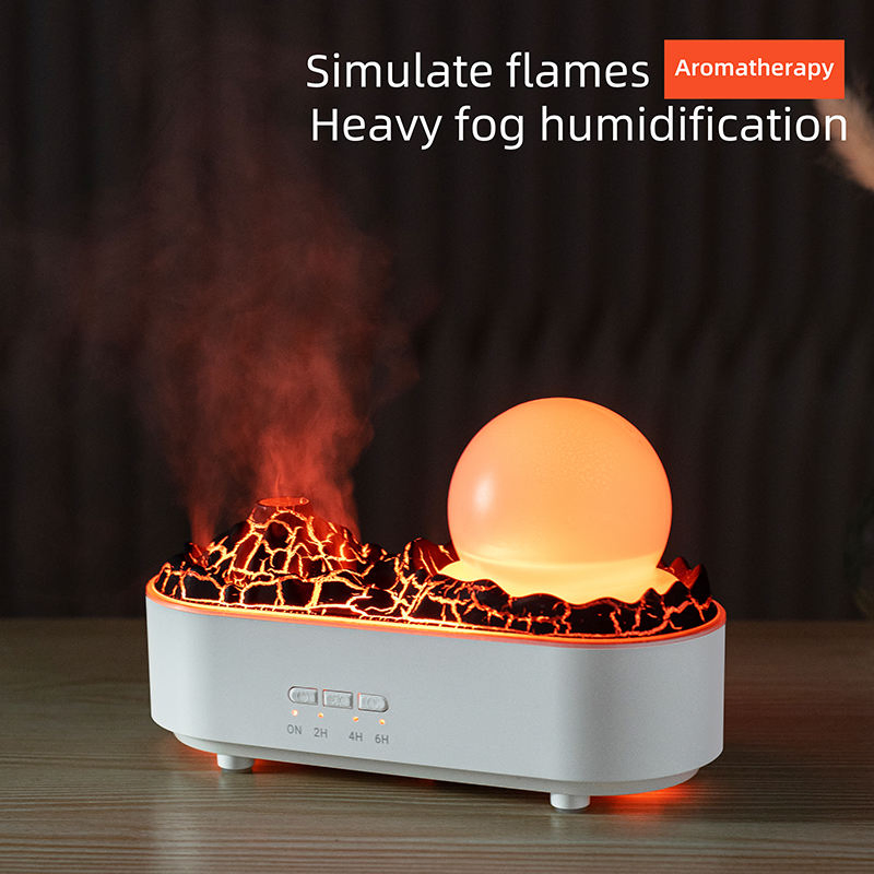 3D Flame Air Humidifier Diffuser USB Ultrasonic