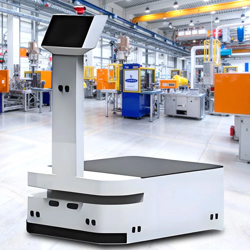 Factory Warehouse Material Handling Quality Autonomous Slam Navigated 100kg Payload Delivery Robot