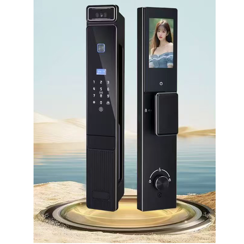Palm Vein Unlock Mobile Video Intercom CNC Fine Carving Smart Lock