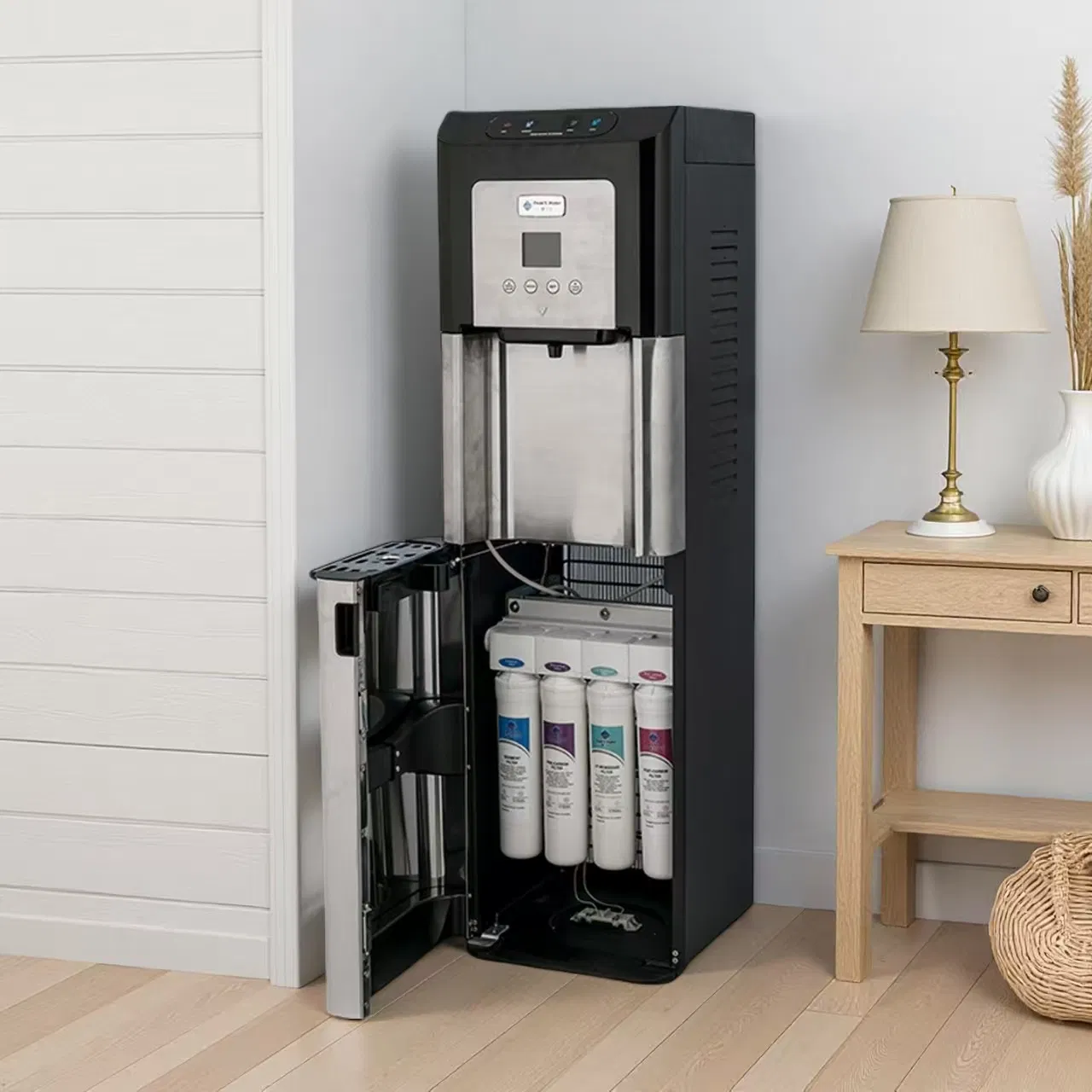 Hot Cold Water Dispenser with Water Purifier, Energy Drinks/Sparkling/Mineral/Pure/Drinking Water Bottling Filling Machine of Soda Maker