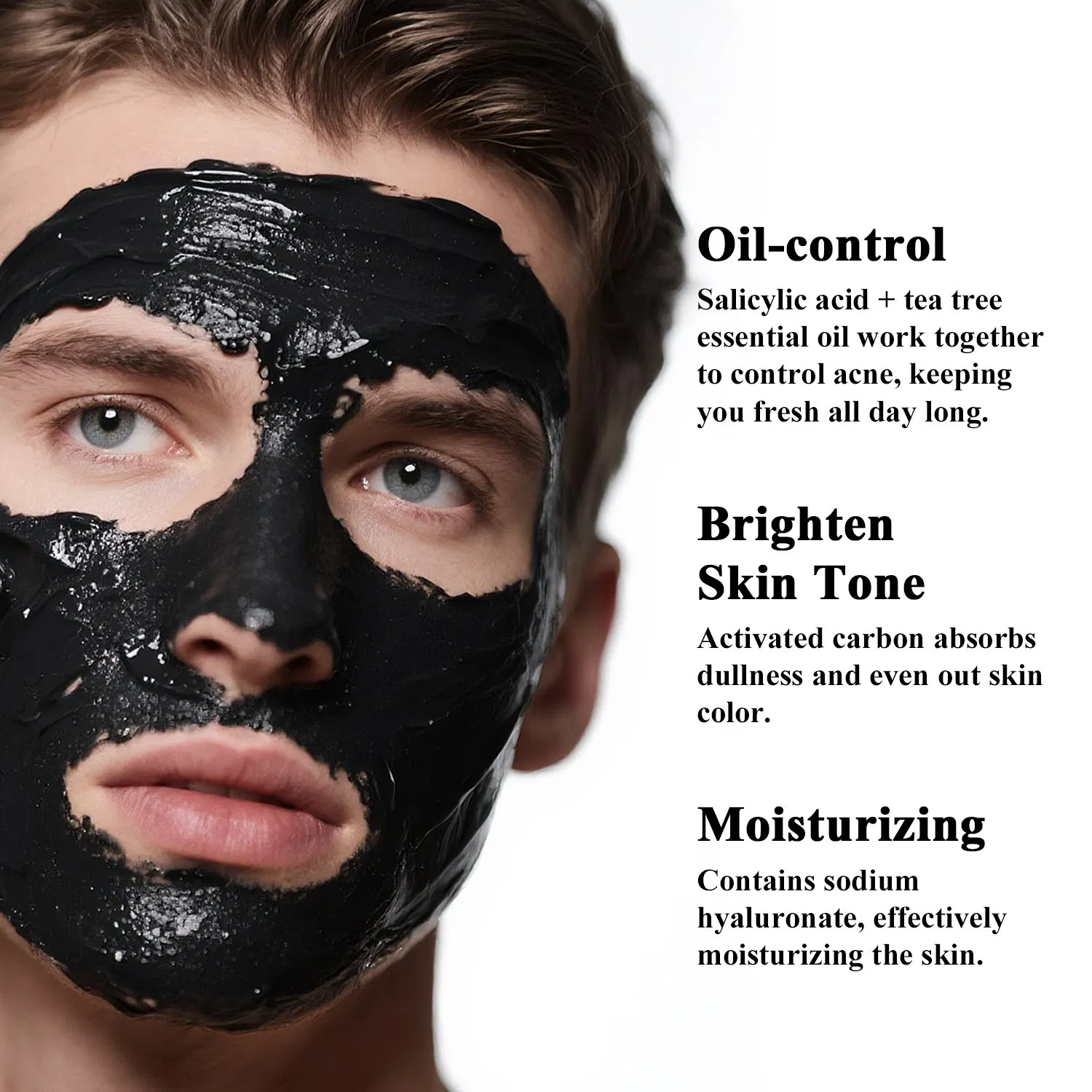 Wholesale Men's Facial Scrub Exfoliating Deep Cleansing Blackhead Remover Dead Skin Remover
