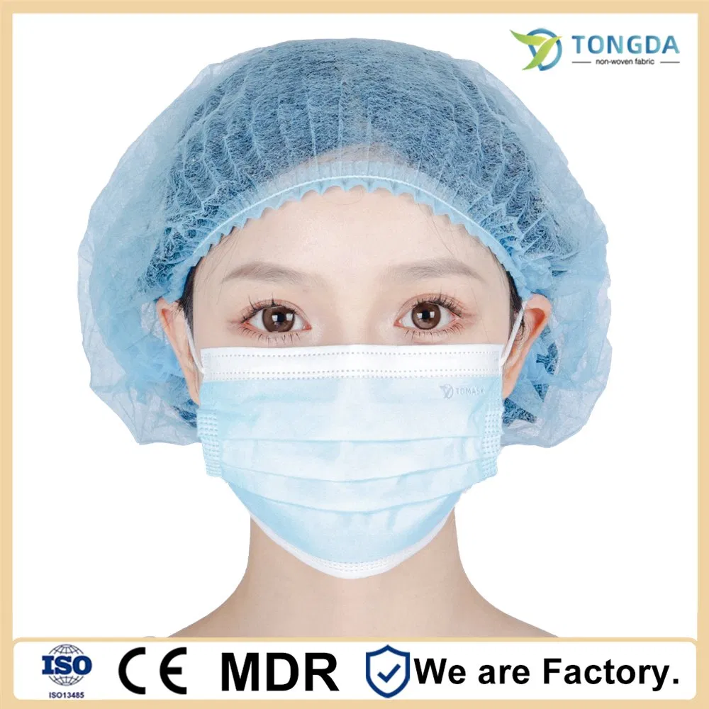 Disposable Non-Woven Clip Mob Caps Hairnets Head Cover Caps