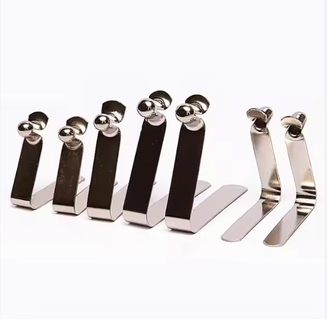 V Shape Lamp Holder Locating Spring Clip for Tent Pole Push Button