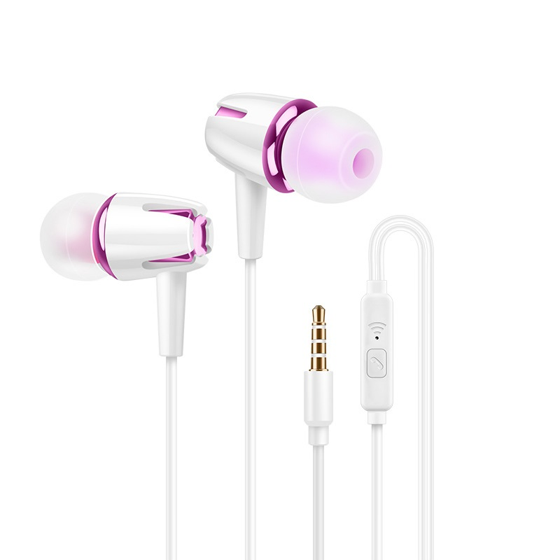 Mobile Phone Wired Earphone White Black Earphone