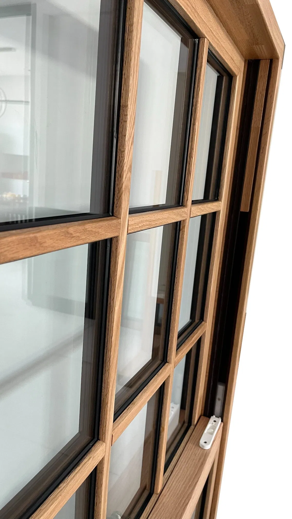 Penjoy Modern Design Classical Style Aluminum Wood Hung Window