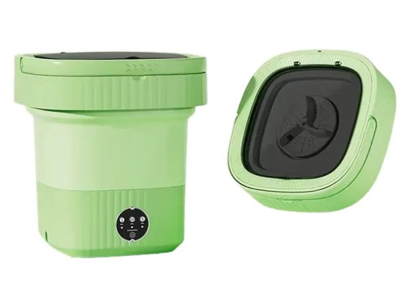 Foldable Resin and Plastic Laundry Wash Machine with 3-Speed Timing Feature