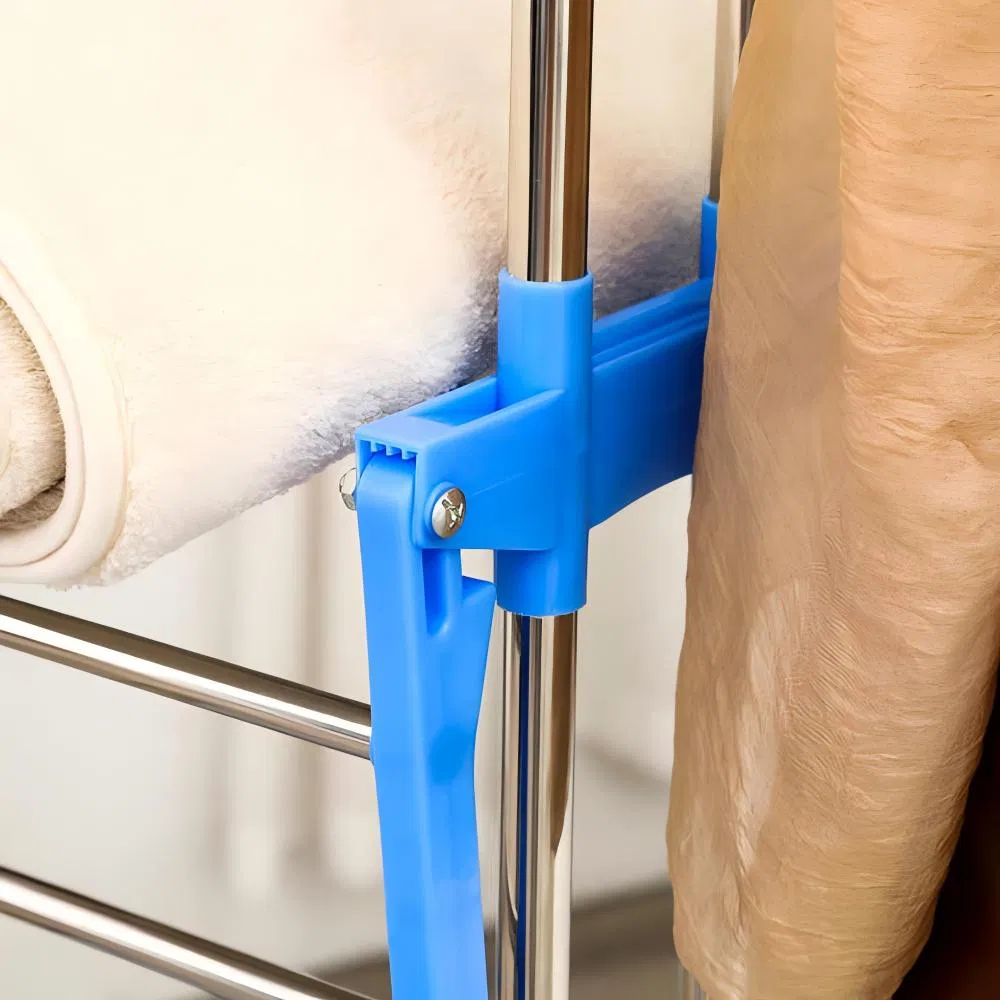 Stainless Standing 3 Layers Clothes Drying Rack Laundry Hanging Metal Clothes Hangers