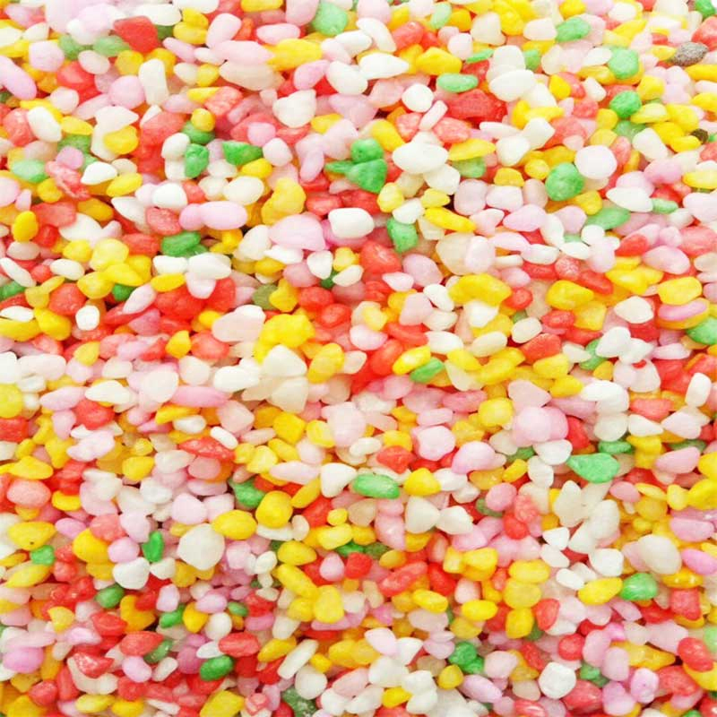 Wholesale Dyed Colorful Polished Gravel Pebbles Stone